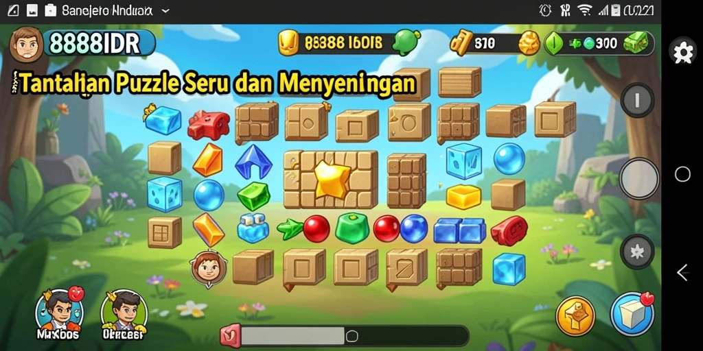 Screenshot dari gameplay puzzle 888IDR yang penuh tantangan.