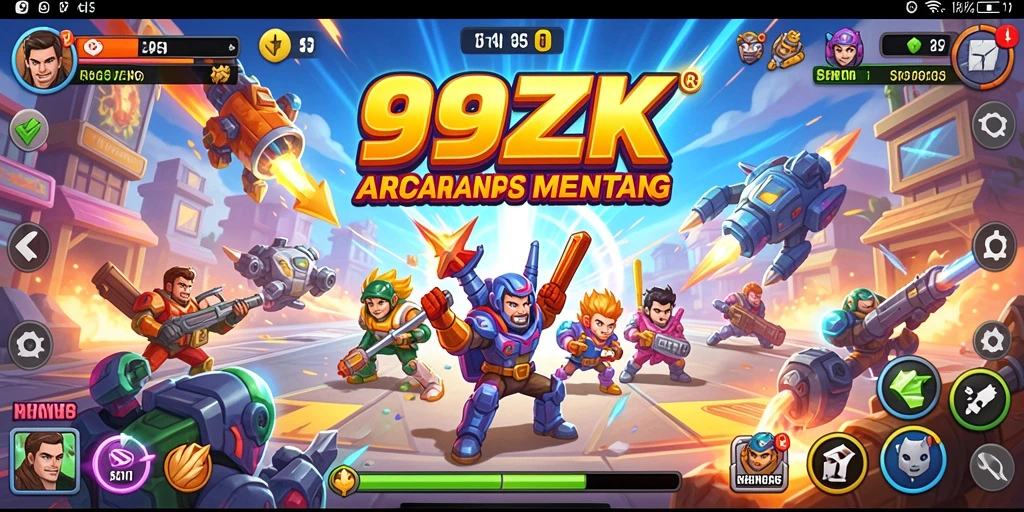 Tangkapan layar menunjukkan gameplay seru 99ZK dengan berbagai tantangan.