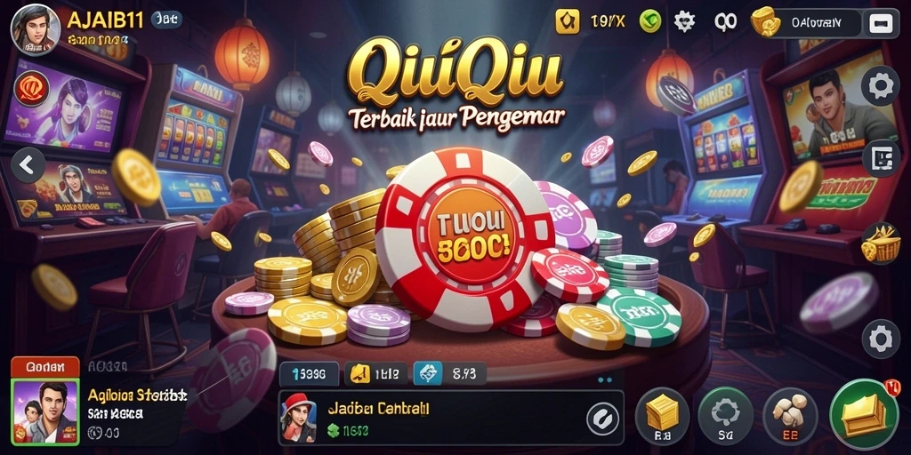 Screenshot AJAIB11 menampilkan gameplay QiuQiu yang seru dan interaktif.