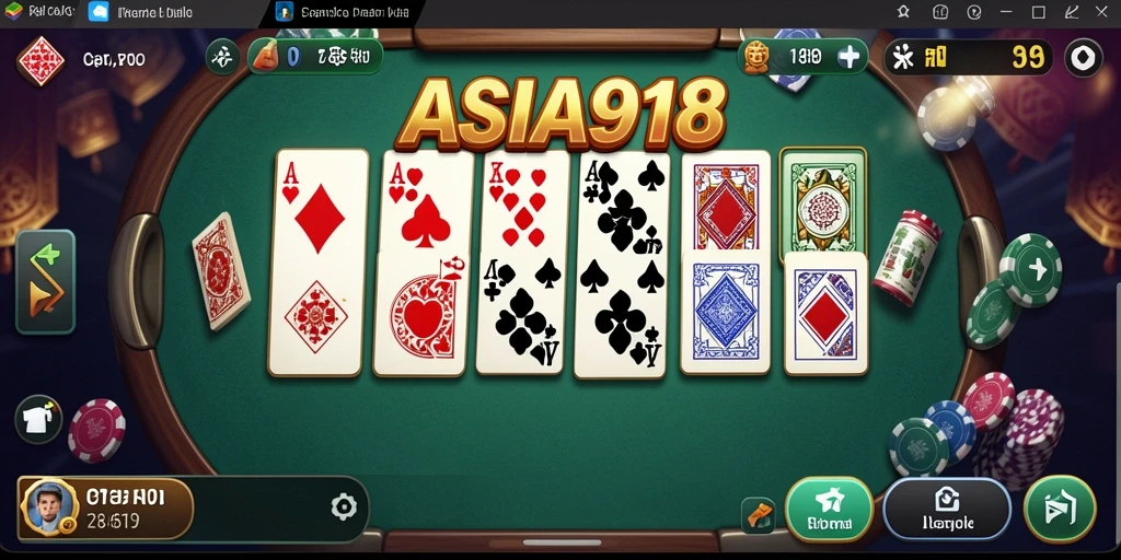 Tampilan gameplay ASIA918 yang menarik dan mendebarkan dalam permainan domino.