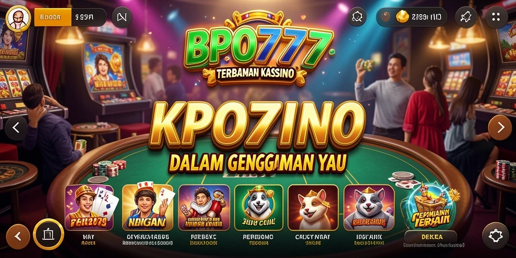 Tangkapan layar utama BPO777 menampilkan gameplay kasino yang menarik.