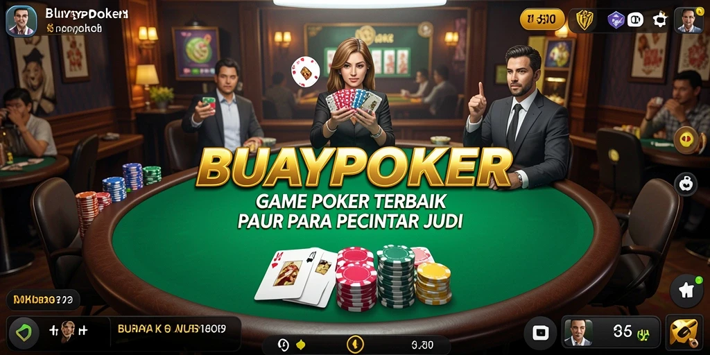 Screenshot utama BUAYAPOKER menampilkan aksi seru dalam permainan Poker.