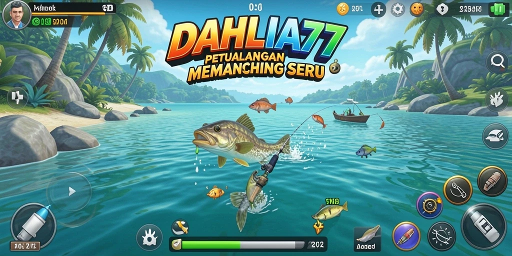 Tangkapan ikan dalam game DAHLIA77 yang mendebarkan.