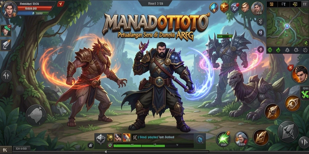 Tampilan gameplay seru dalam dunia ARPG MANADOTOTO.