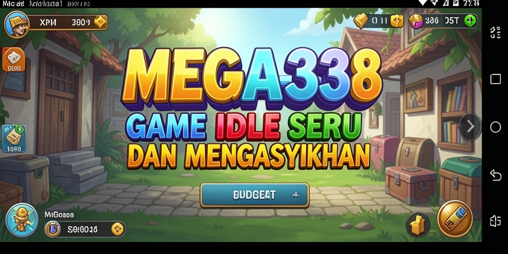 Screenshot utama MEGA338 menampilkan gameplay Idle yang menarik dan menyenangkan.