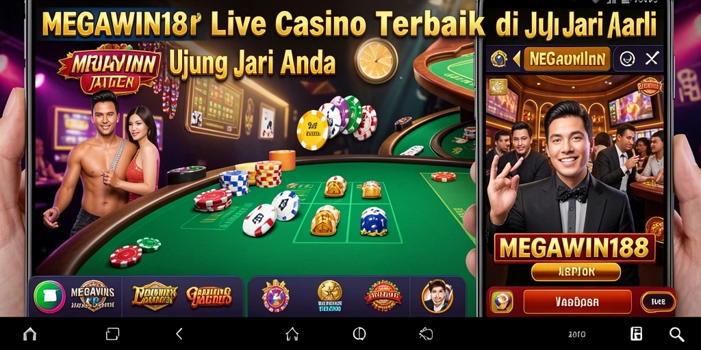 Tampilan gameplay Live Casino MEGAWIN188 yang mendebarkan.