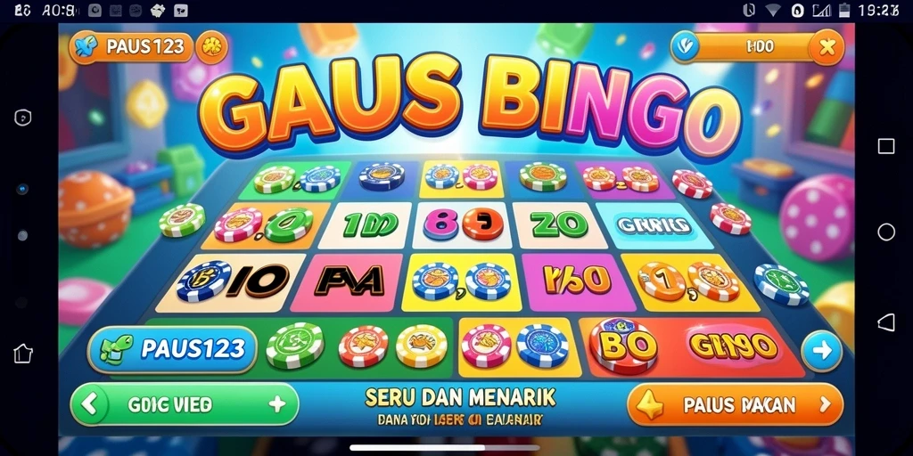 Screenshot gameplay PAUS123 menampilkan keseruan bermain Bingo.