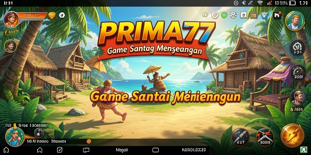 Screenshot gameplay PRIMA77 menampilkan keseruan bermain game Casual.