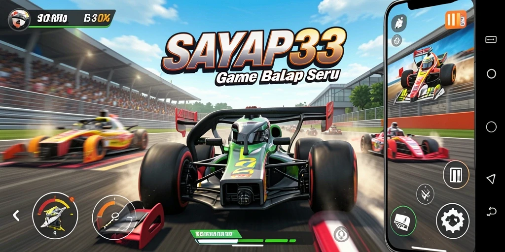 Gameplay Racing seru dan mendebarkan di SAYAP33.