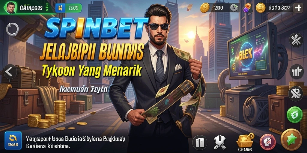 Tangkapan layar SPINBET yang menampilkan aksi bisnis yang seru.