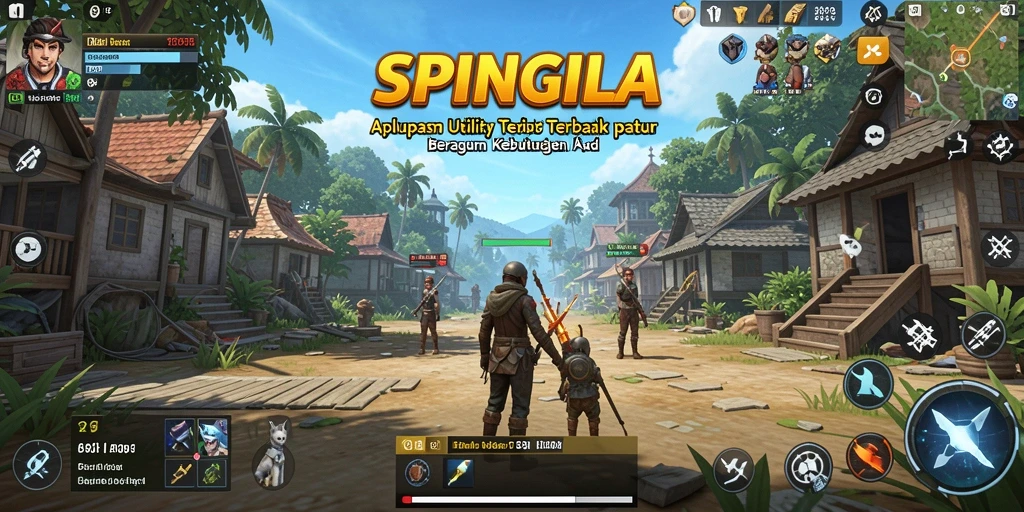 Tampilan utama SPINGILA dengan fitur utility yang berguna.