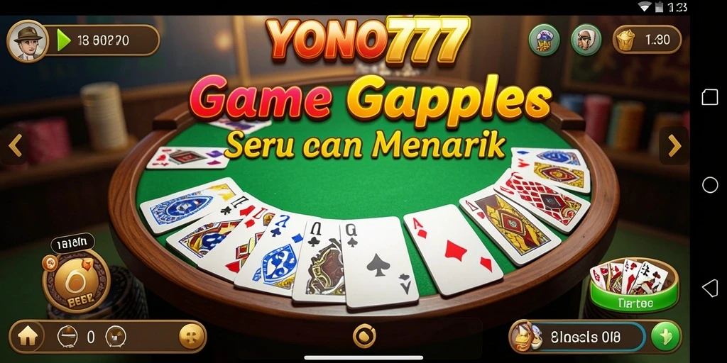Tampilan screenshot gameplay YONO777 dengan suasana Gaple yang seru.