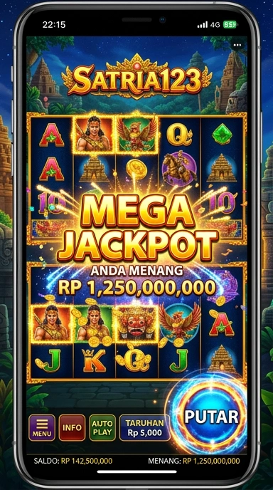 Tampilan antarmuka aplikasi 'satria123' yang menarik dan mudah digunakan.
